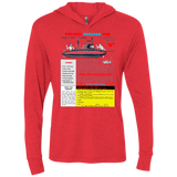 T-Shirts Vintage Red / X-Small Sub Triblend Long Sleeve Hoodie Tee