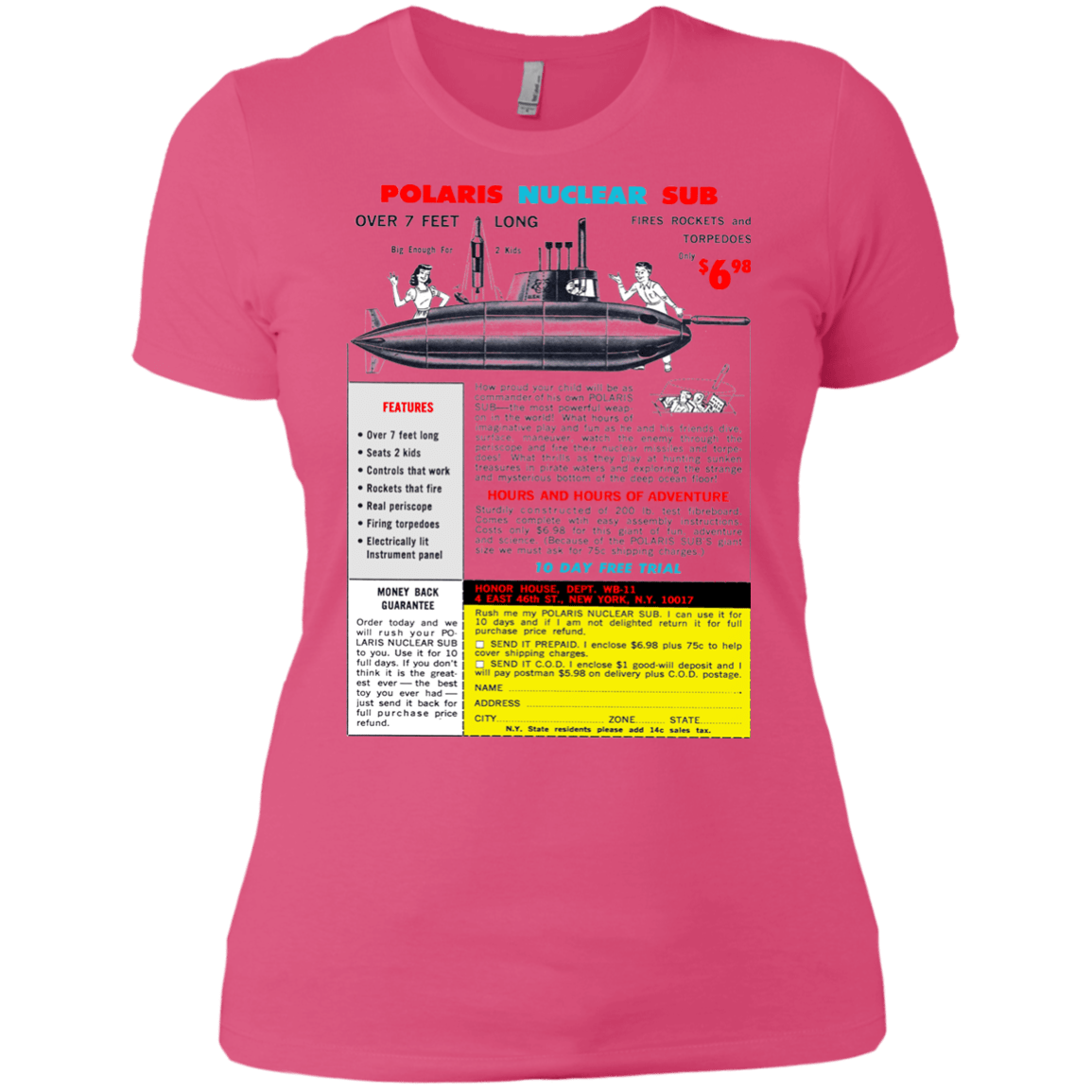 T-Shirts Hot Pink / X-Small Sub Women's Premium T-Shirt