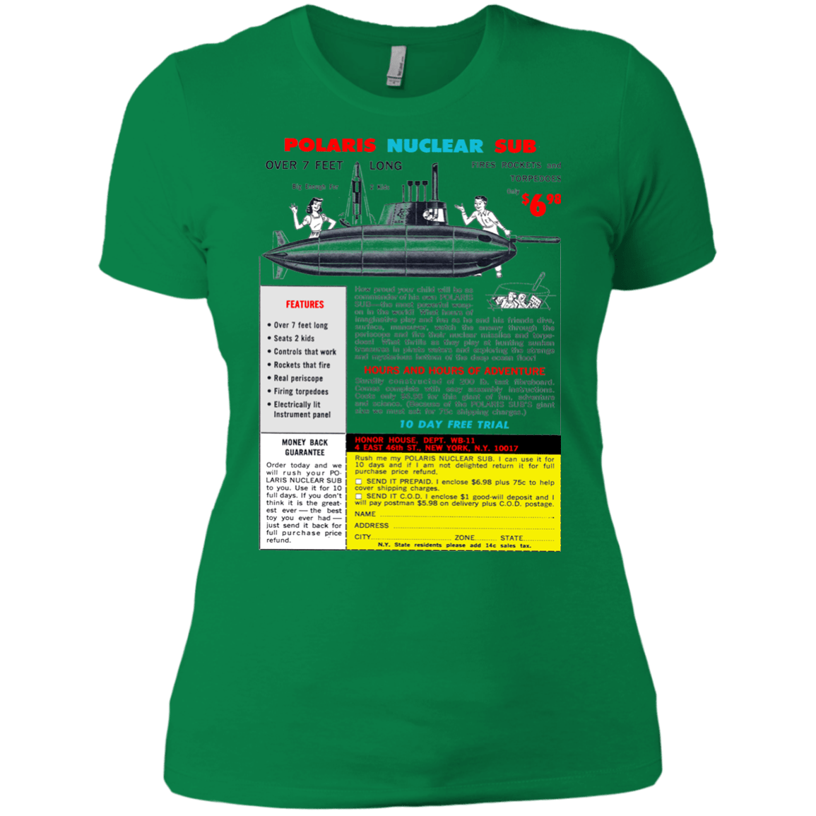 T-Shirts Kelly Green / X-Small Sub Women's Premium T-Shirt