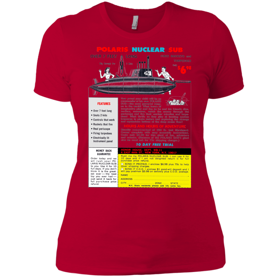 T-Shirts Red / X-Small Sub Women's Premium T-Shirt