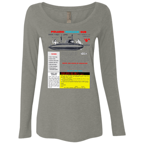 T-Shirts Venetian Grey / Small Sub Women's Triblend Long Sleeve Shirt