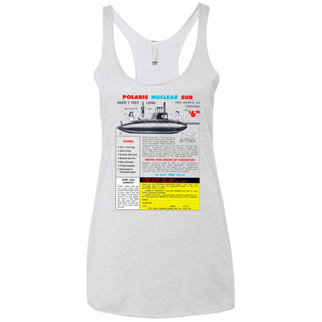 T-Shirts Heather White / X-Small Sub Women's Triblend Racerback Tank