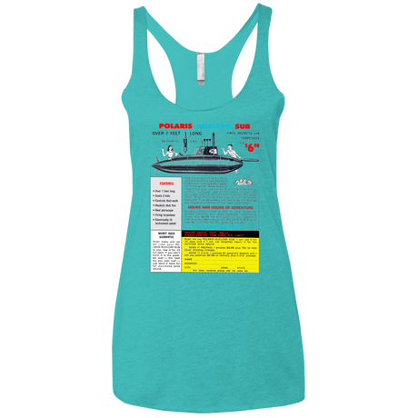 T-Shirts Tahiti Blue / X-Small Sub Women's Triblend Racerback Tank