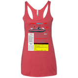 T-Shirts Vintage Red / X-Small Sub Women's Triblend Racerback Tank