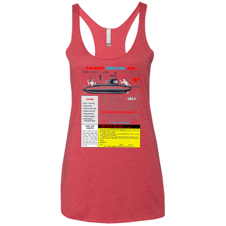 T-Shirts Vintage Red / X-Small Sub Women's Triblend Racerback Tank