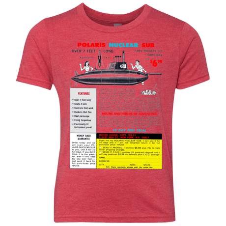 T-Shirts Vintage Red / YXS Sub Youth Triblend T-Shirt