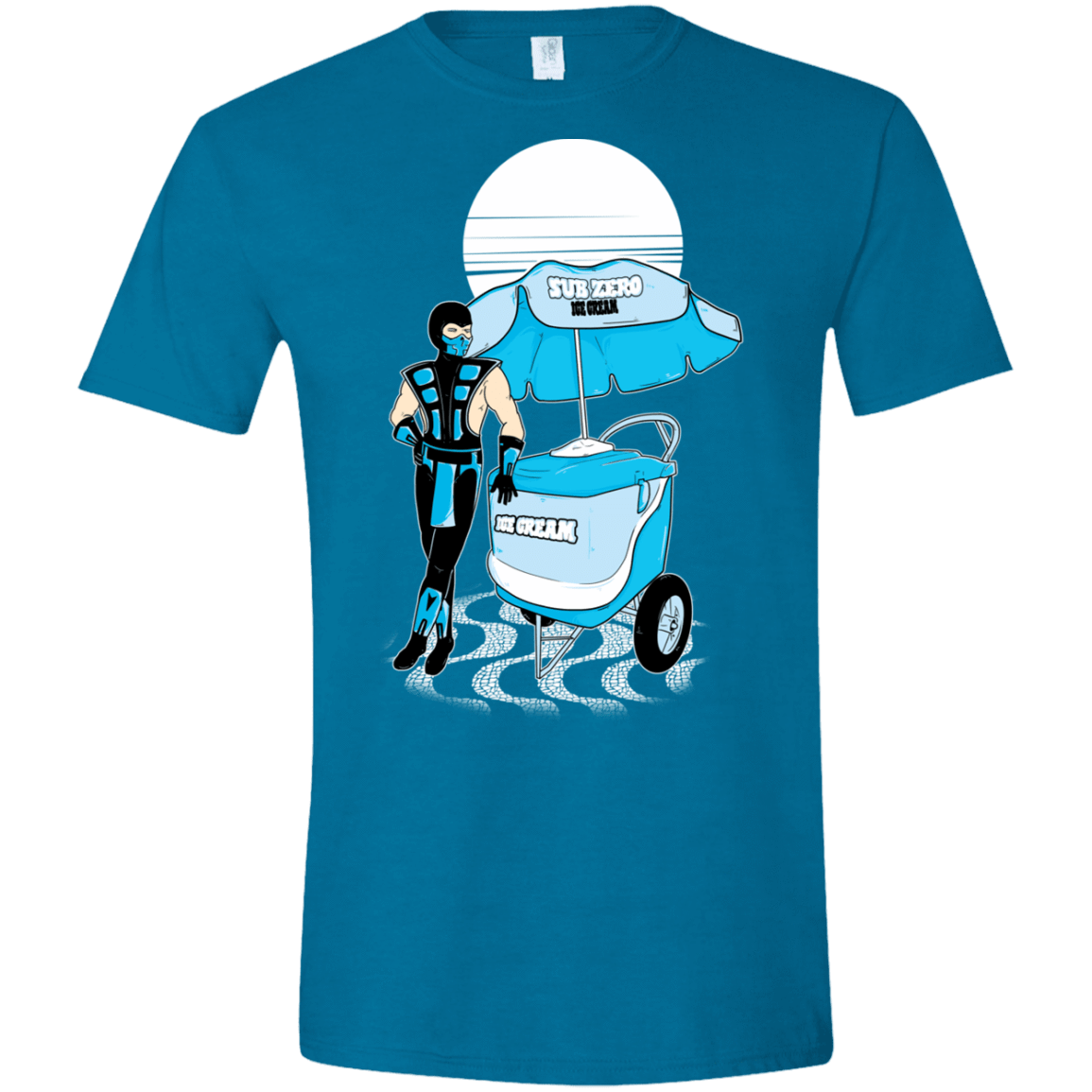 T-Shirts Antique Sapphire / S Sub Zero Ice Cream Men's Semi-Fitted Softstyle