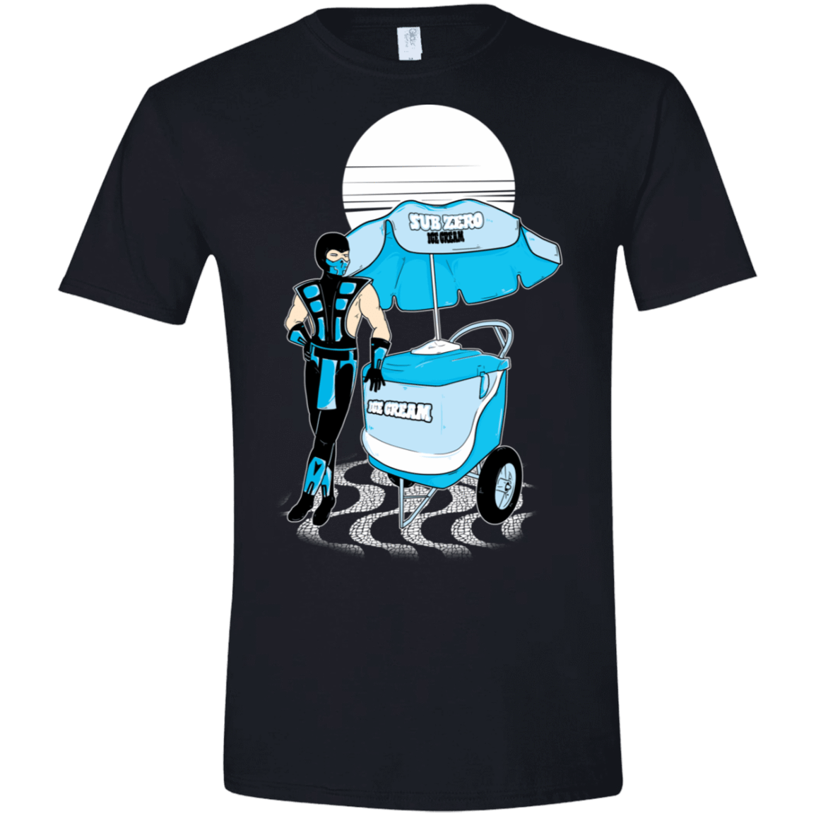 T-Shirts Black / X-Small Sub Zero Ice Cream Men's Semi-Fitted Softstyle