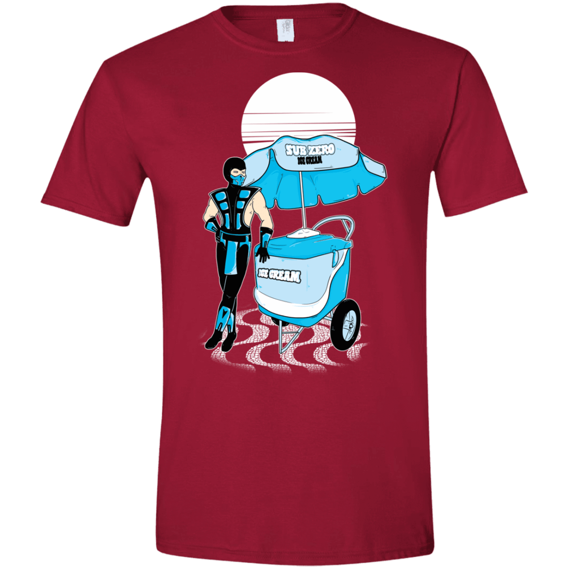 T-Shirts Cardinal Red / S Sub Zero Ice Cream Men's Semi-Fitted Softstyle