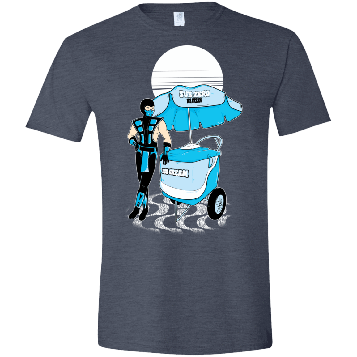 T-Shirts Heather Navy / S Sub Zero Ice Cream Men's Semi-Fitted Softstyle
