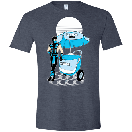 T-Shirts Heather Navy / S Sub Zero Ice Cream Men's Semi-Fitted Softstyle