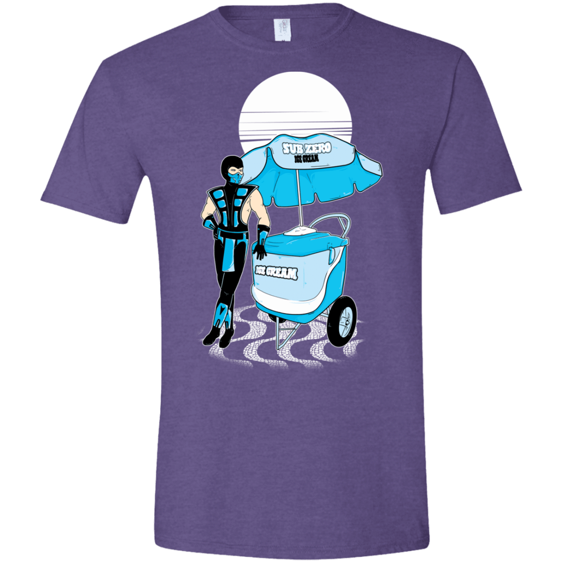 T-Shirts Heather Purple / S Sub Zero Ice Cream Men's Semi-Fitted Softstyle