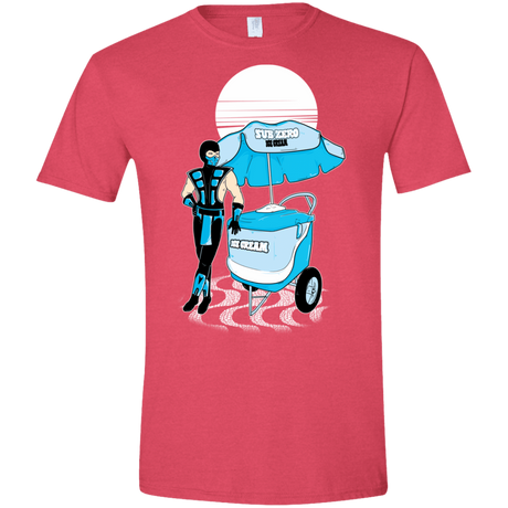T-Shirts Heather Red / S Sub Zero Ice Cream Men's Semi-Fitted Softstyle
