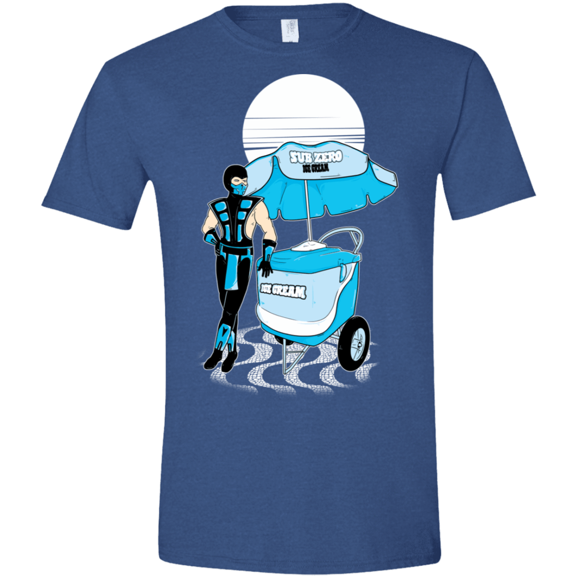 T-Shirts Heather Royal / X-Small Sub Zero Ice Cream Men's Semi-Fitted Softstyle