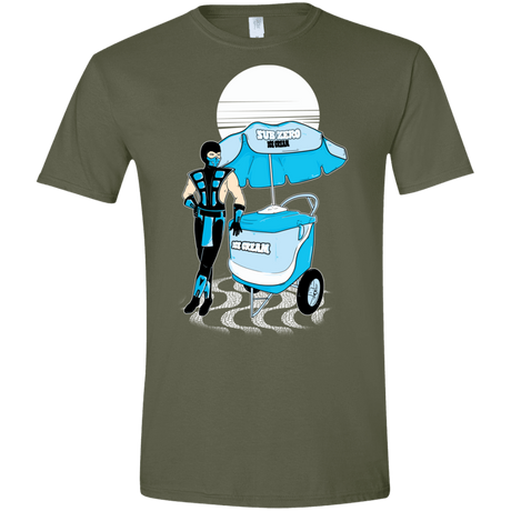 T-Shirts Military Green / S Sub Zero Ice Cream Men's Semi-Fitted Softstyle