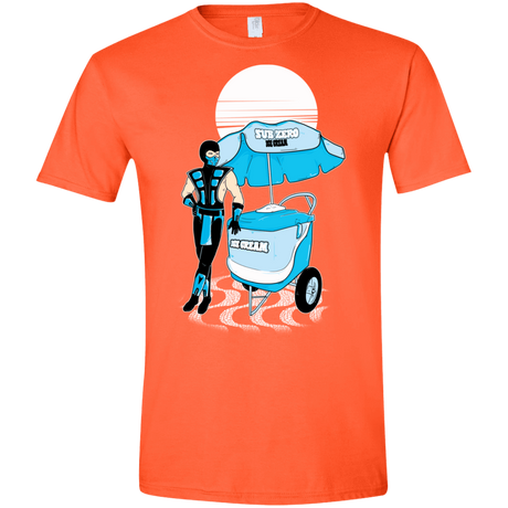 T-Shirts Orange / S Sub Zero Ice Cream Men's Semi-Fitted Softstyle