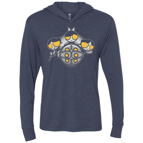 T-Shirts Vintage Navy / X-Small Sugar and Splice Triblend Long Sleeve Hoodie Tee