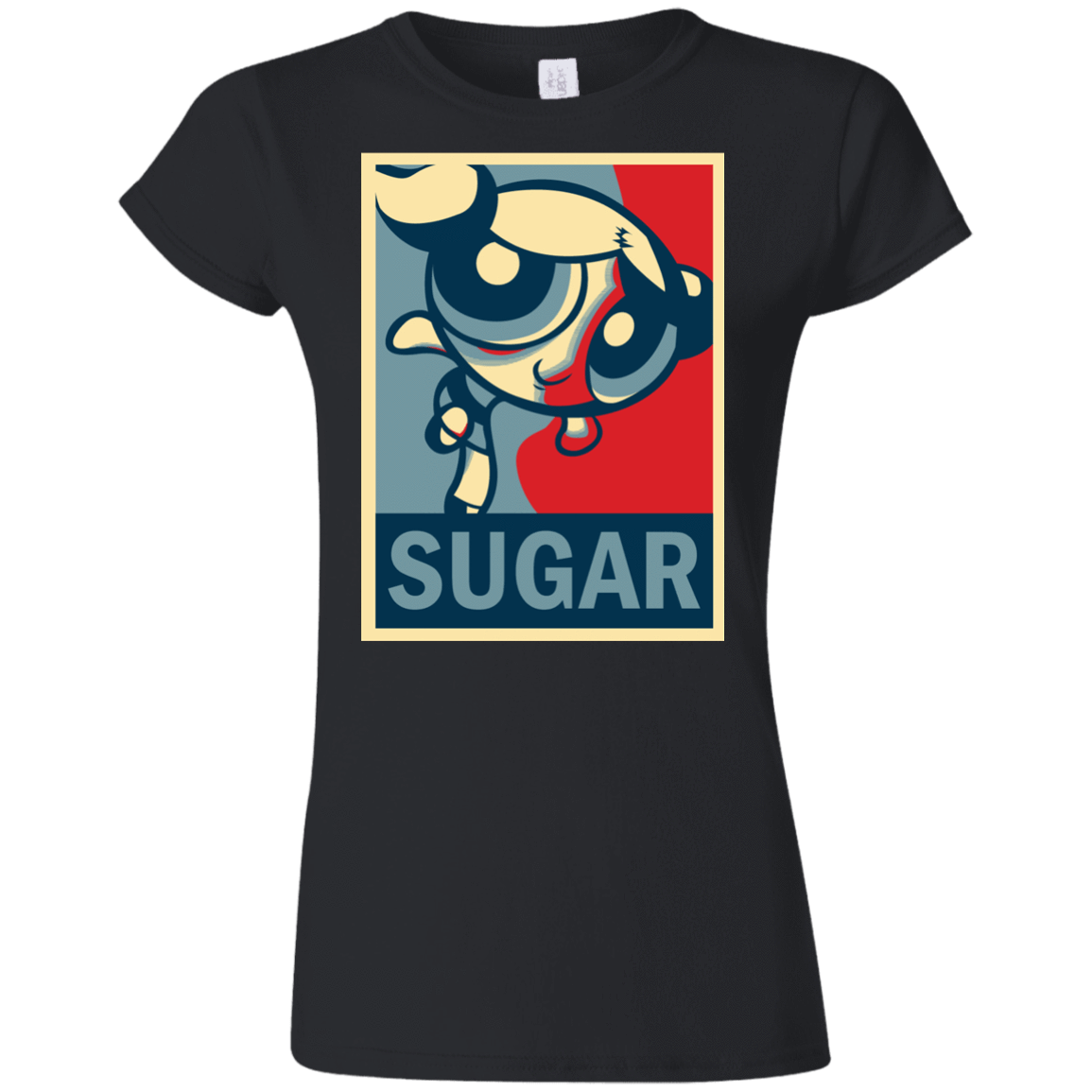 T-Shirts Black / S Sugar Powerpuff Junior Slimmer-Fit T-Shirt