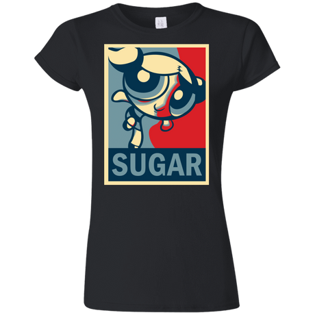 T-Shirts Black / S Sugar Powerpuff Junior Slimmer-Fit T-Shirt