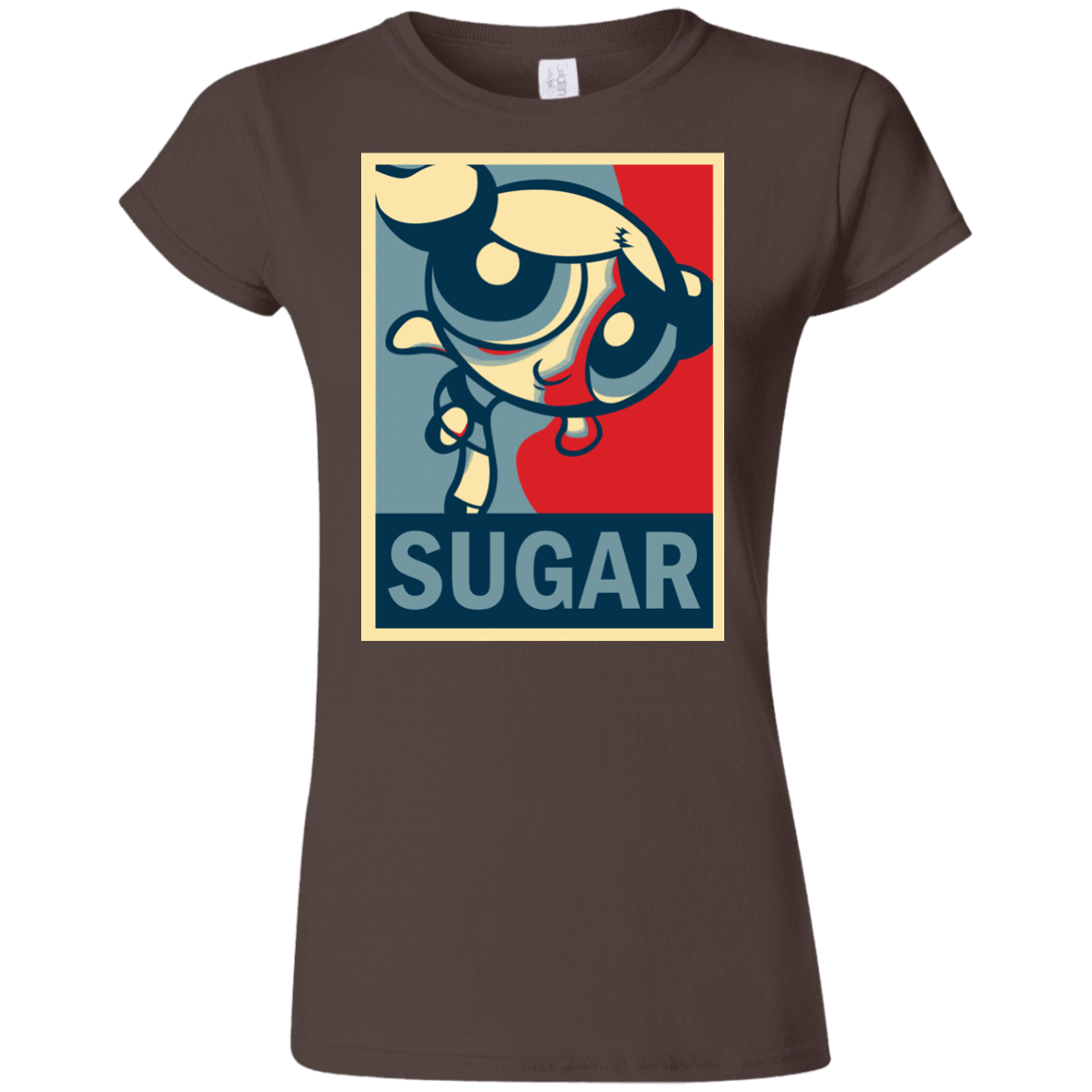 T-Shirts Dark Chocolate / S Sugar Powerpuff Junior Slimmer-Fit T-Shirt