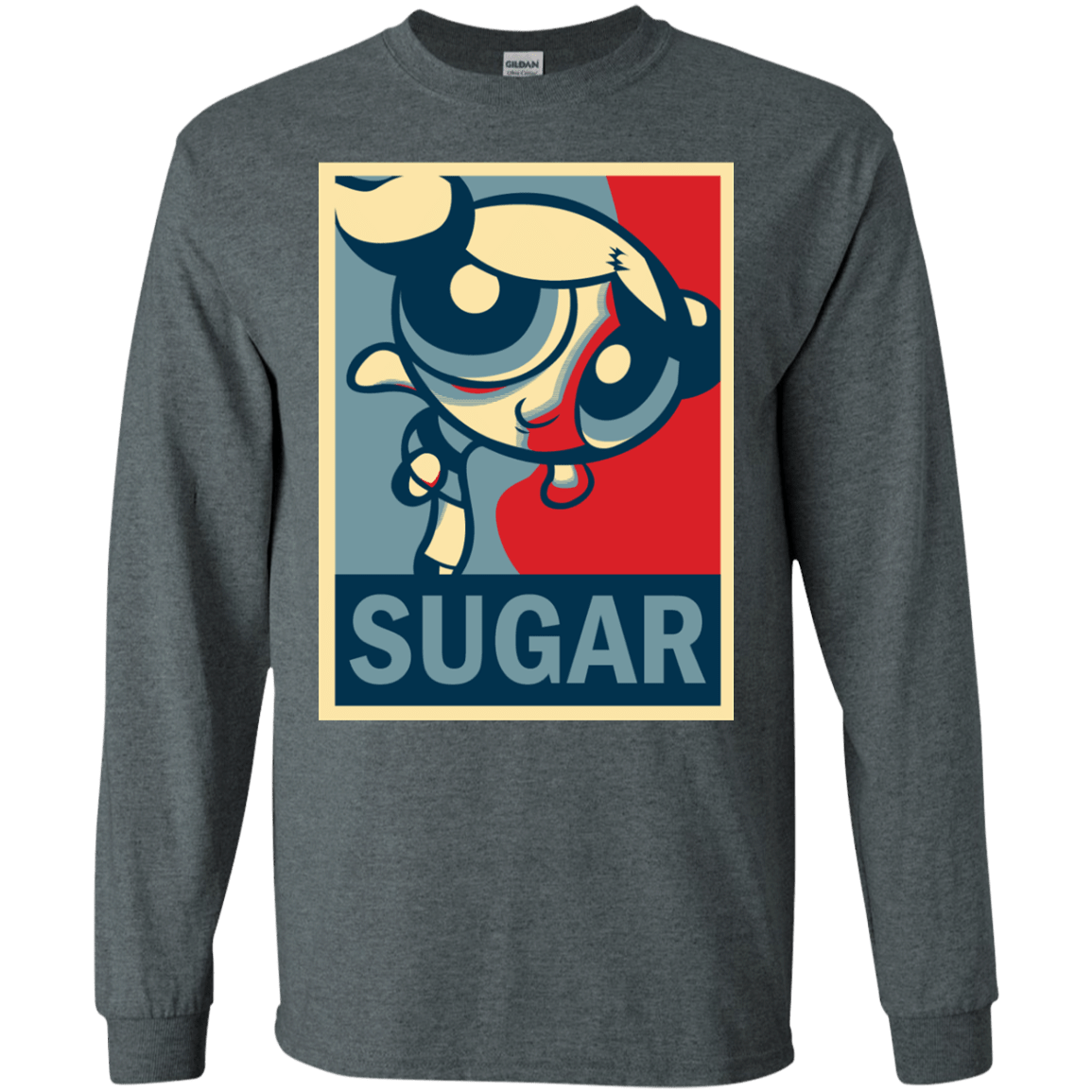 T-Shirts Dark Heather / S Sugar Powerpuff Men's Long Sleeve T-Shirt