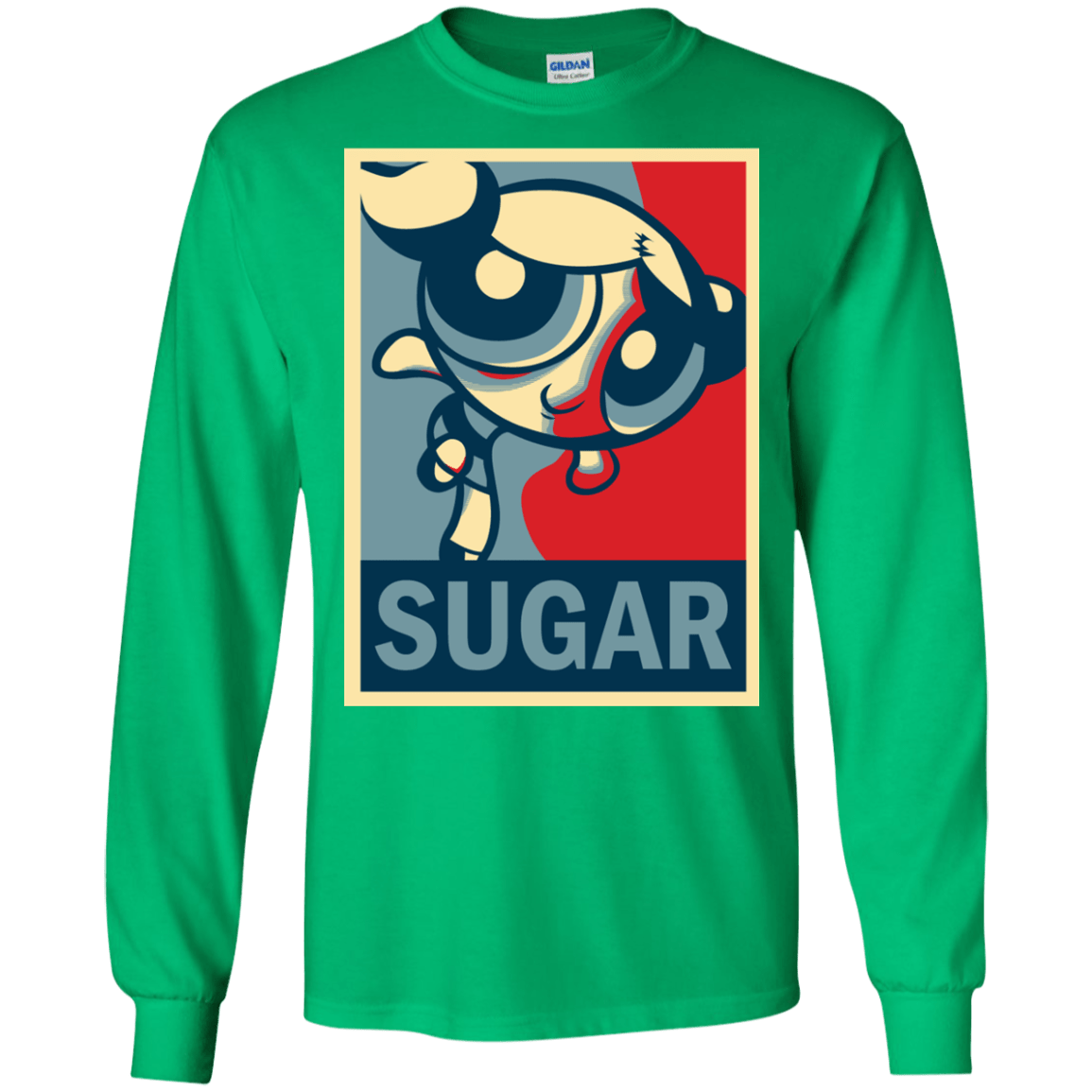 T-Shirts Irish Green / S Sugar Powerpuff Men's Long Sleeve T-Shirt