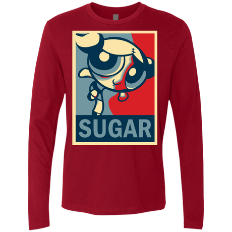T-Shirts Cardinal / S Sugar Powerpuff Men's Premium Long Sleeve