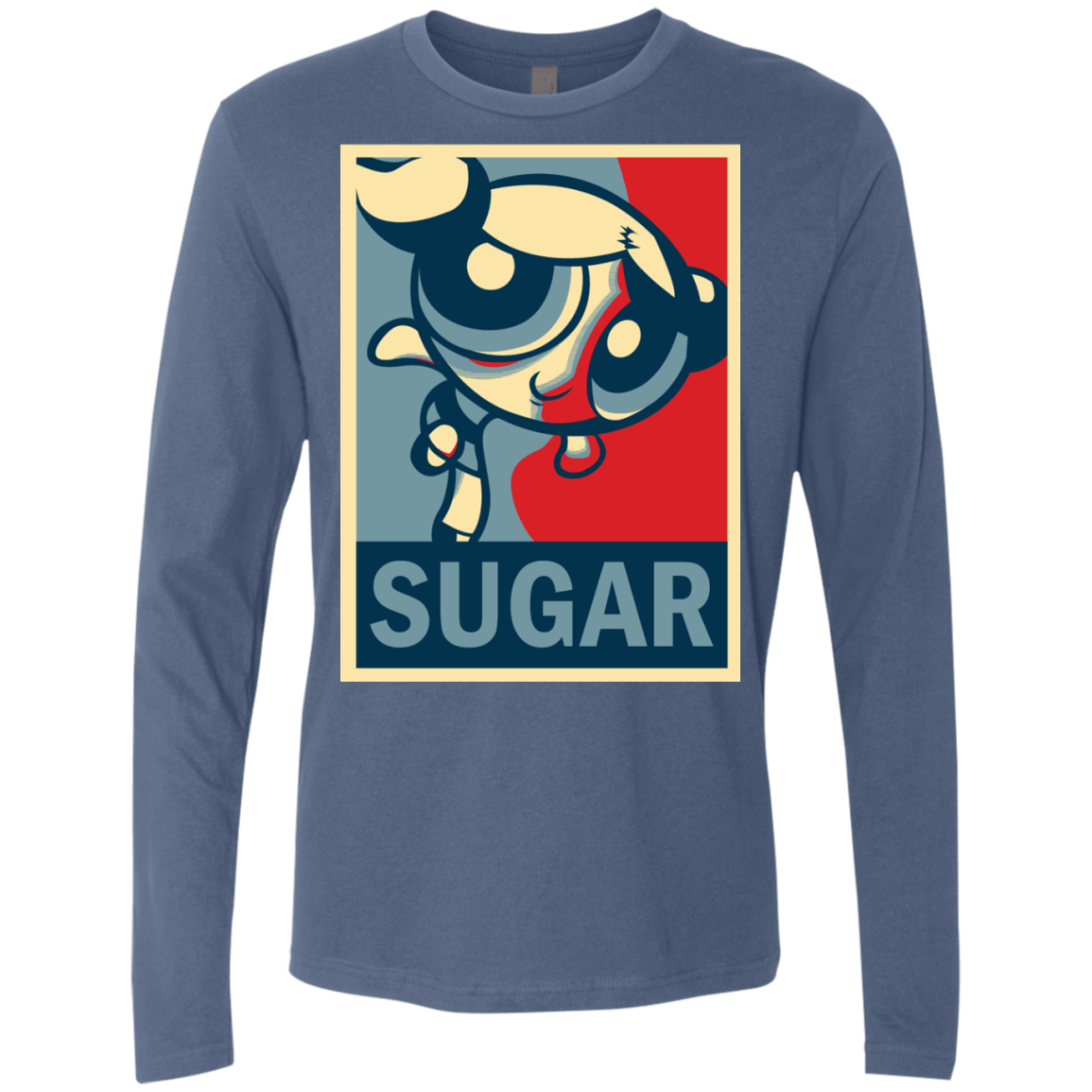 T-Shirts Indigo / S Sugar Powerpuff Men's Premium Long Sleeve