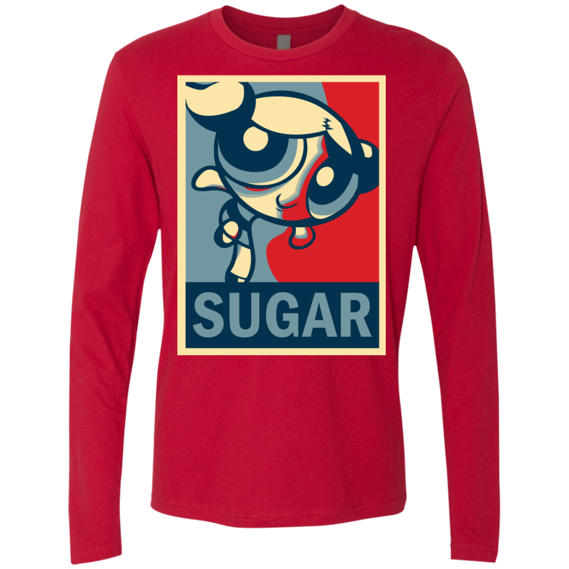 T-Shirts Red / S Sugar Powerpuff Men's Premium Long Sleeve
