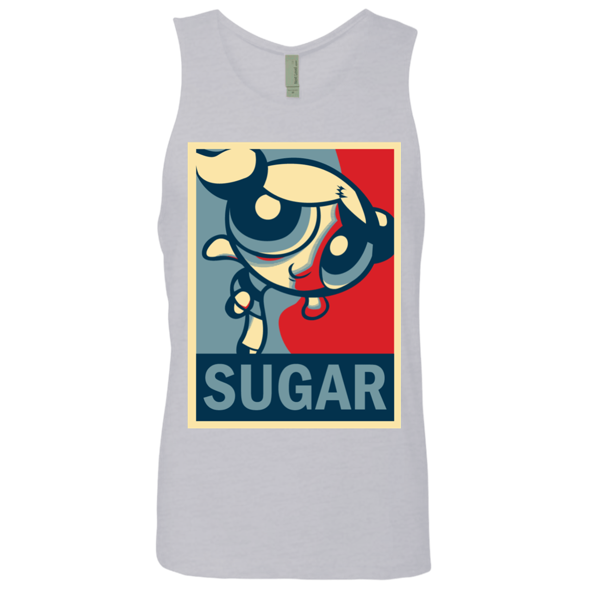 T-Shirts Heather Grey / S Sugar Powerpuff Men's Premium Tank Top