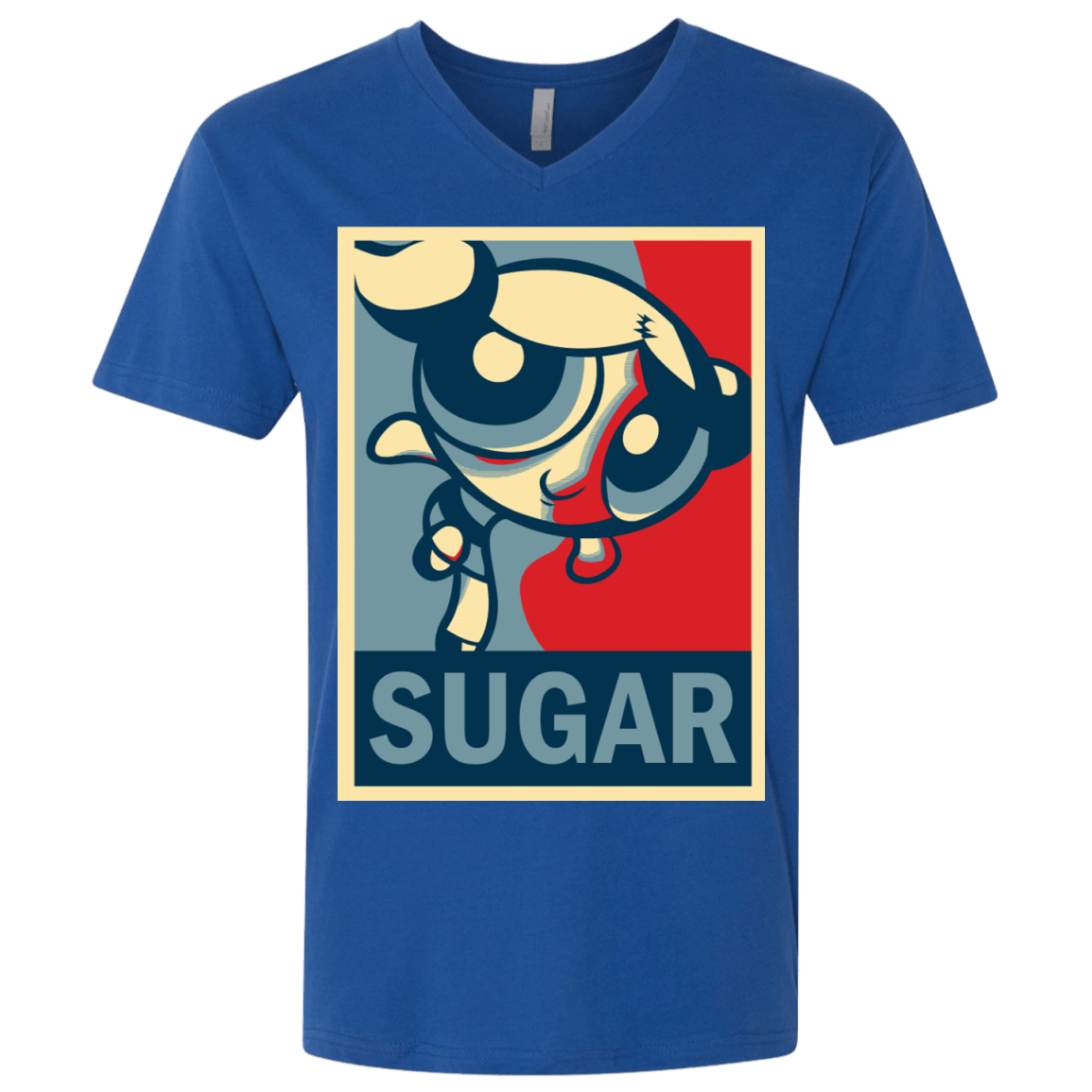 T-Shirts Royal / X-Small Sugar Powerpuff Men's Premium V-Neck