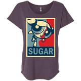 T-Shirts Vintage Purple / X-Small Sugar Powerpuff Triblend Dolman Sleeve