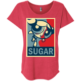 T-Shirts Vintage Red / X-Small Sugar Powerpuff Triblend Dolman Sleeve