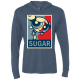 T-Shirts Indigo / X-Small Sugar Powerpuff Triblend Long Sleeve Hoodie Tee