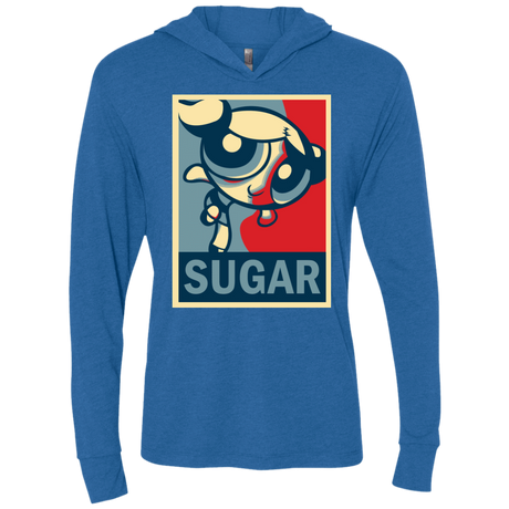 T-Shirts Vintage Royal / X-Small Sugar Powerpuff Triblend Long Sleeve Hoodie Tee