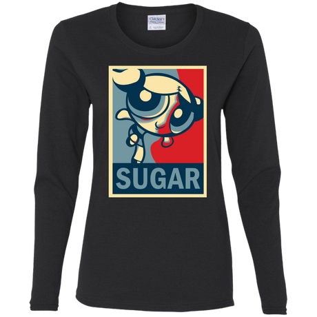 T-Shirts Black / S Sugar Powerpuff Women's Long Sleeve T-Shirt