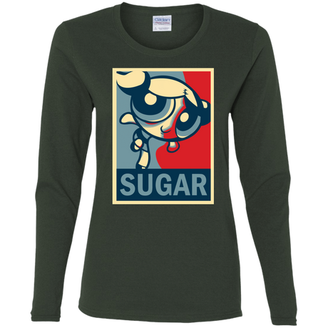 T-Shirts Forest / S Sugar Powerpuff Women's Long Sleeve T-Shirt