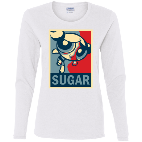 T-Shirts White / S Sugar Powerpuff Women's Long Sleeve T-Shirt