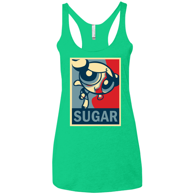 T-Shirts Envy / X-Small Sugar Powerpuff Women's Triblend Racerback Tank