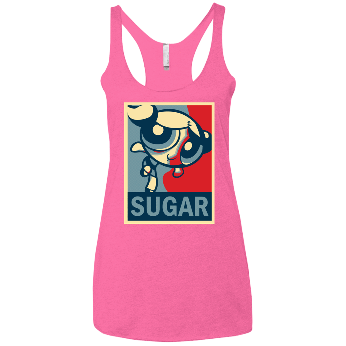 T-Shirts Vintage Pink / X-Small Sugar Powerpuff Women's Triblend Racerback Tank