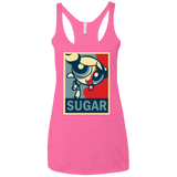 T-Shirts Vintage Pink / X-Small Sugar Powerpuff Women's Triblend Racerback Tank