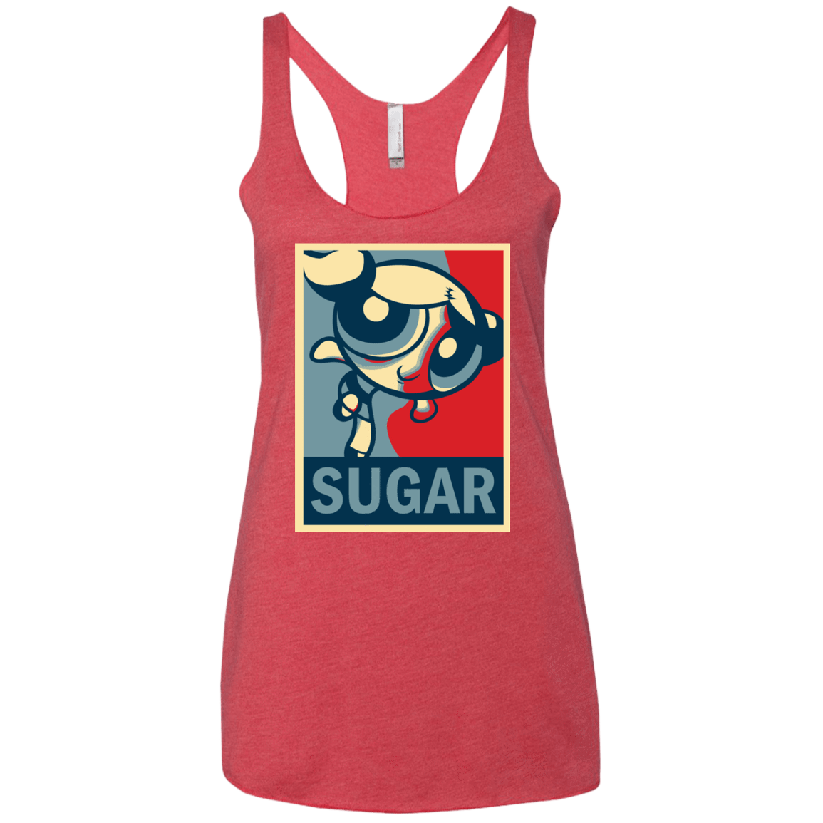 T-Shirts Vintage Red / X-Small Sugar Powerpuff Women's Triblend Racerback Tank