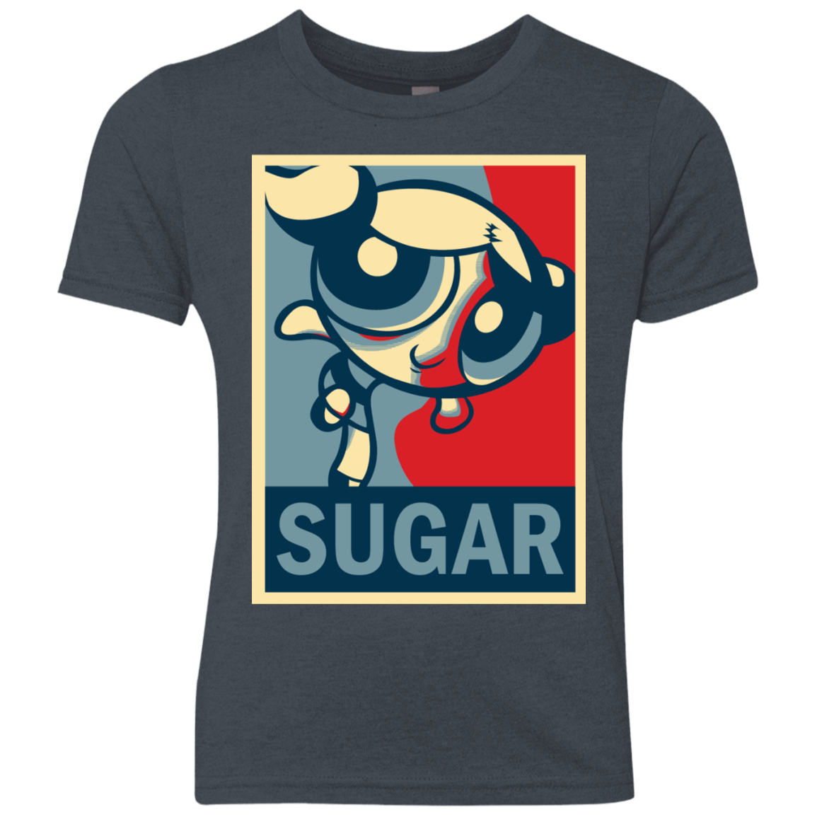 T-Shirts Vintage Navy / YXS Sugar Powerpuff Youth Triblend T-Shirt