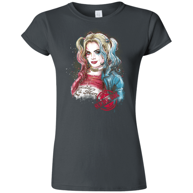 T-Shirts Charcoal / S Suicide Girl Junior Slimmer-Fit T-Shirt