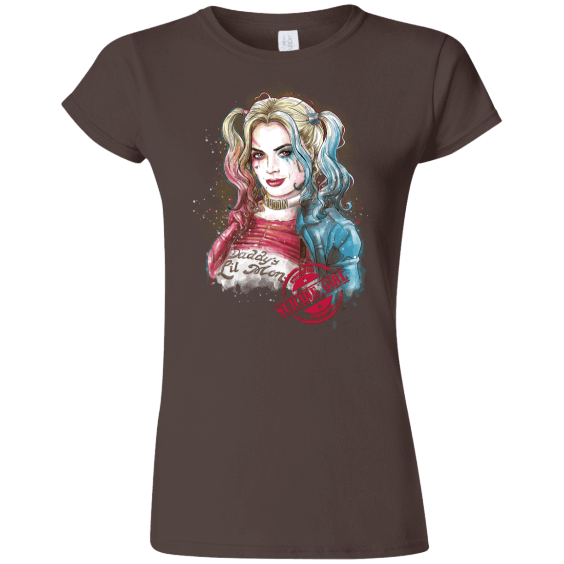 T-Shirts Dark Chocolate / S Suicide Girl Junior Slimmer-Fit T-Shirt