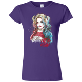 T-Shirts Purple / S Suicide Girl Junior Slimmer-Fit T-Shirt