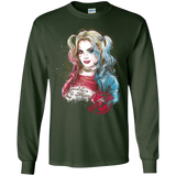 T-Shirts Forest Green / S Suicide Girl Men's Long Sleeve T-Shirt