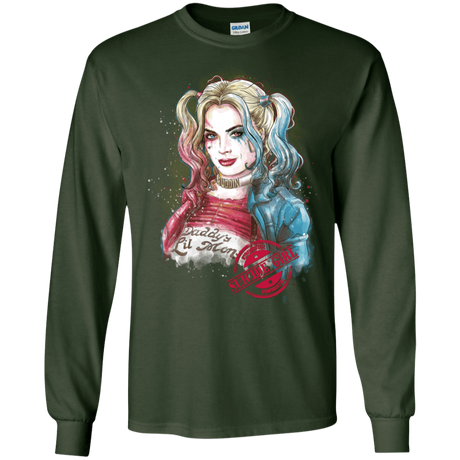 T-Shirts Forest Green / S Suicide Girl Men's Long Sleeve T-Shirt