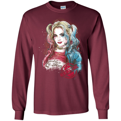 T-Shirts Maroon / S Suicide Girl Men's Long Sleeve T-Shirt