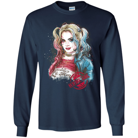 T-Shirts Navy / S Suicide Girl Men's Long Sleeve T-Shirt